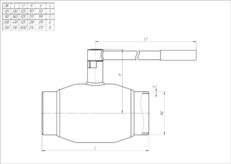 Кран шаровый резьбовой LD КШЦМ Gas 025.040.Н/П.01. нержавеющий 12Х18Н10Т Ду25 Ру40 МПа в Чите