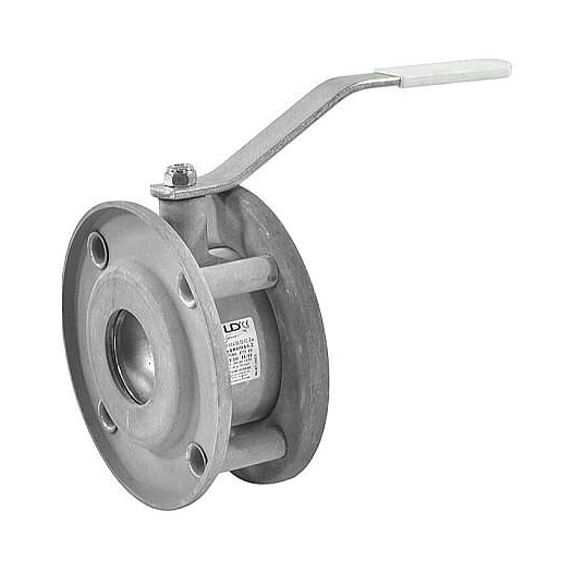 Кран шаровый стальной межфланцевый полнопроходной Ду-32 Ру-16 L=52 мм. LD Стриж 032.016.02.Zn в Чите