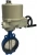 Затвор дисковый поворотный ABRA Ду300 Ру16 BUV-VF826D, межфланцевый, корпус - чугун, диск - чугун, с электроприводом, EPDM в Чите