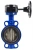 Затвор дисковый поворотный ABRA Ду250 Ру16 BUV-VF826D, межфланцевый, корпус - чугун, диск - чугун, редуктор, EPDM в Чите